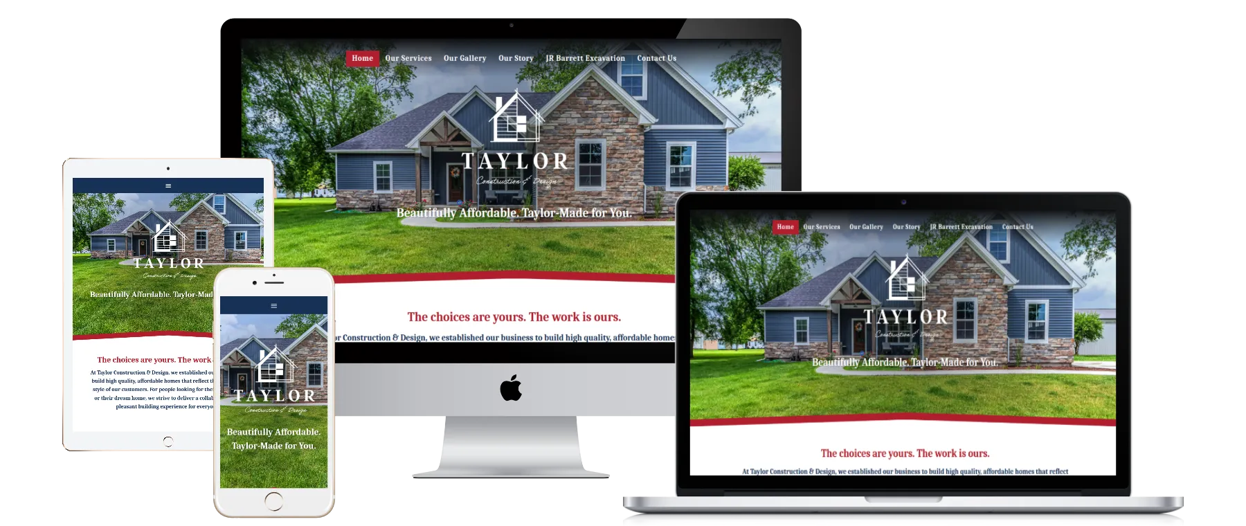 Taylor Construction & Design Website Redesign