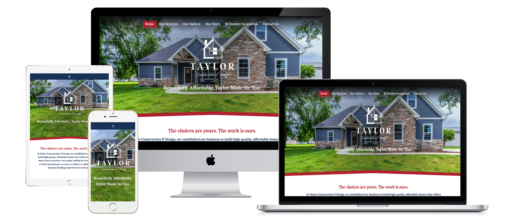 Taylor Construction Website Redesign