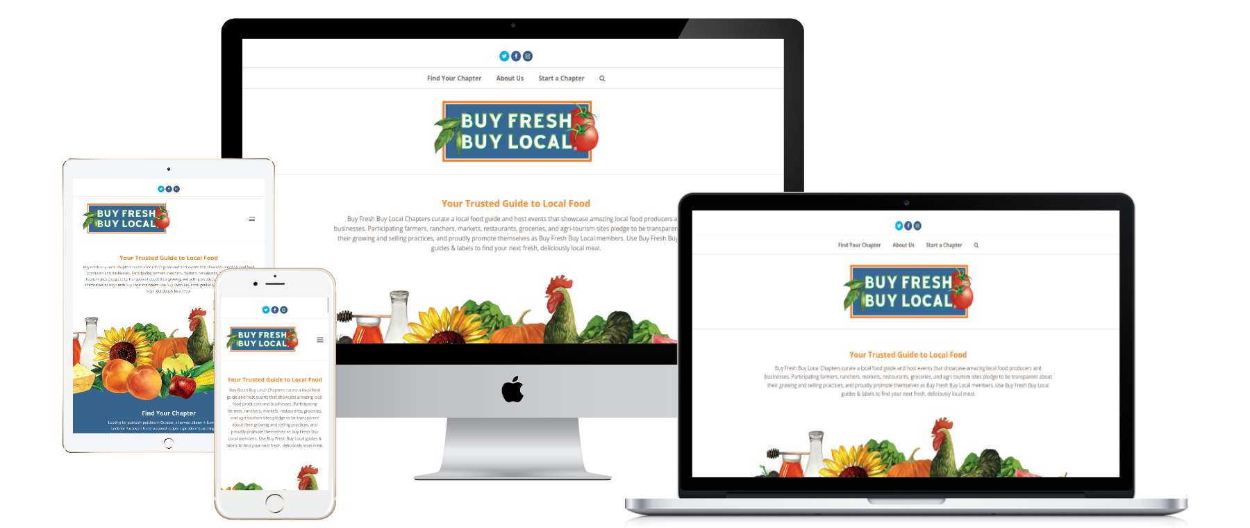 Buy Fresh Buy Local Website Redesign